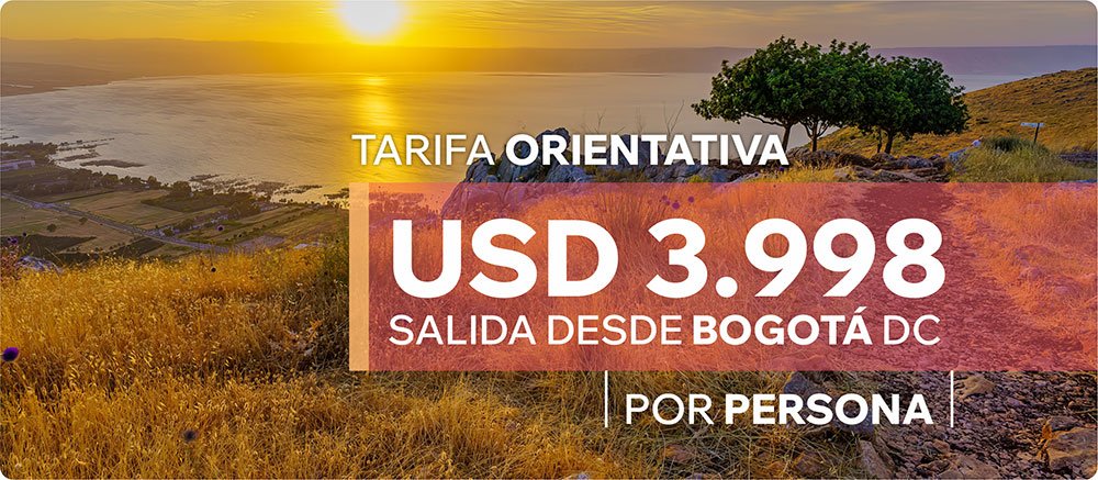 Programa a Tierra Santa 2025 desde Colombia